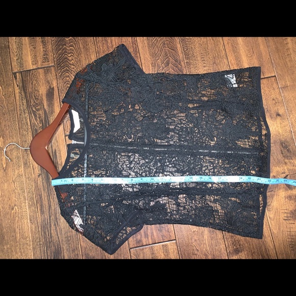 🌟SOLD🌟 Rebecca Taylor Lace Top 🦋 - Picture 4 of 5